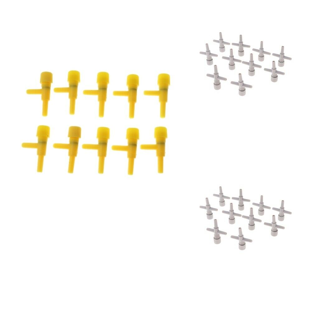 10x   Tank Control Regulator Valve Two Way Air Pump Manifold Valve Yellow