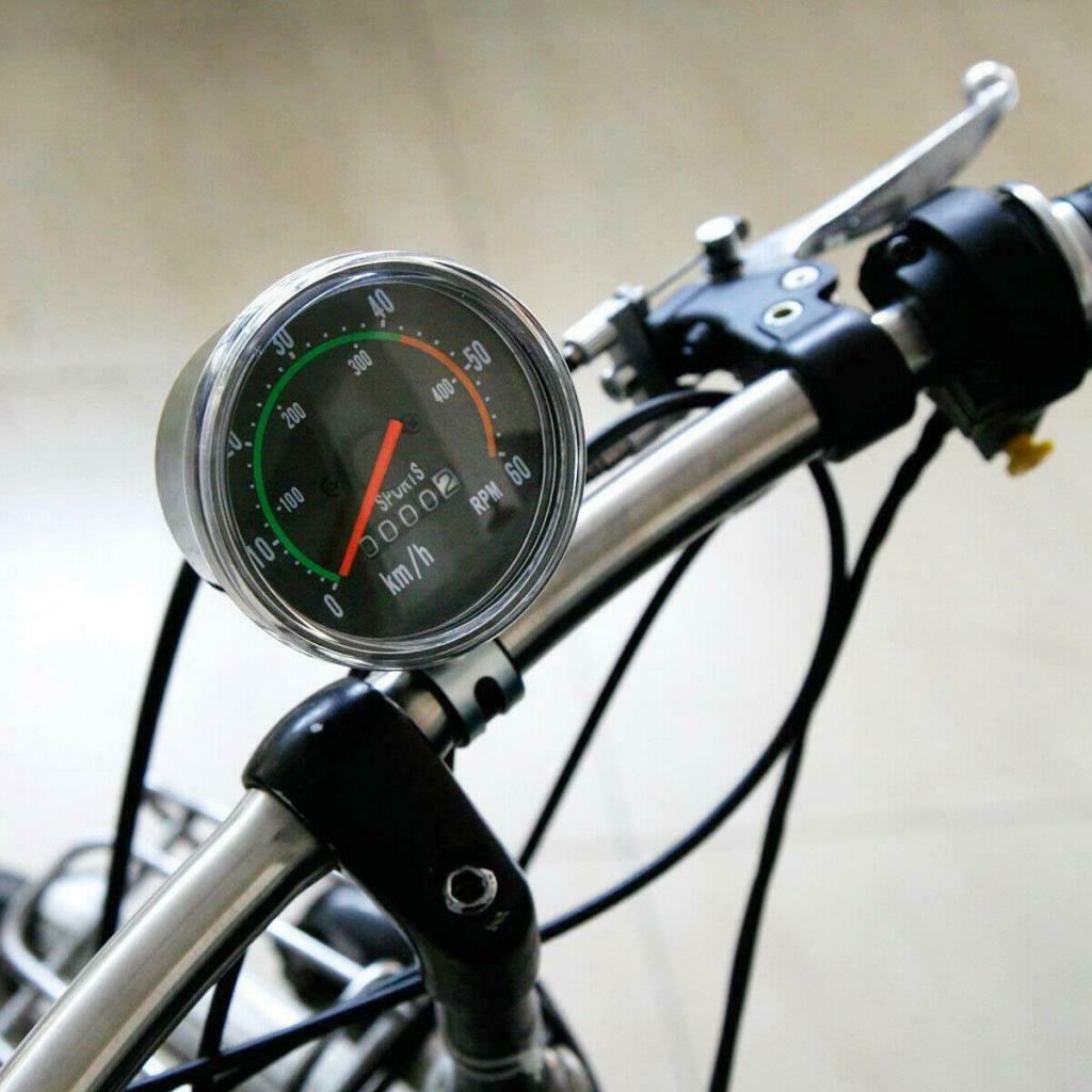 Waterproof Bicycle Bike Speedometer Analog Mechanical Odometer Computers