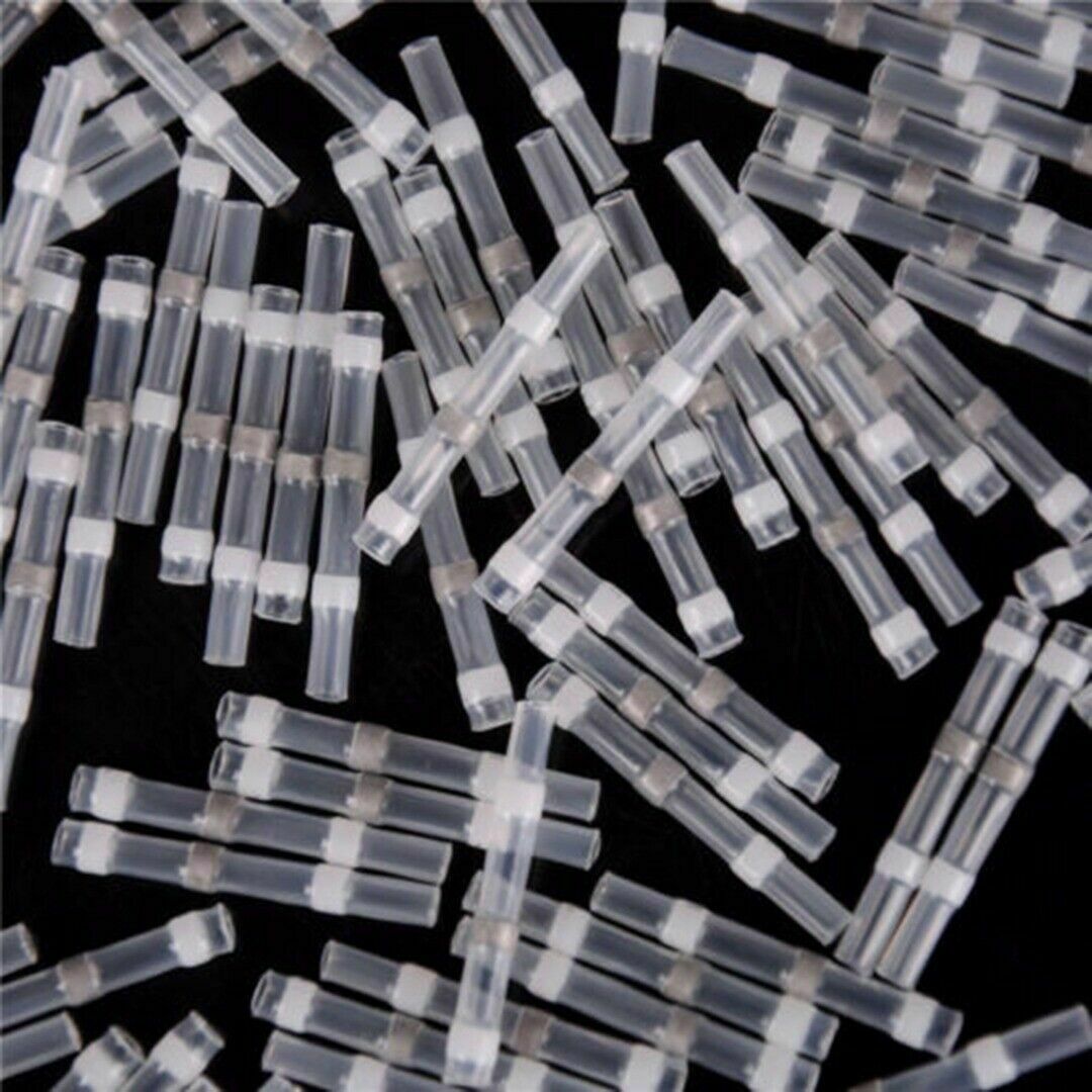 26-24AWG Waterproof Solder Sleeve Heat Shrink Wire Splice Connector 50pcs