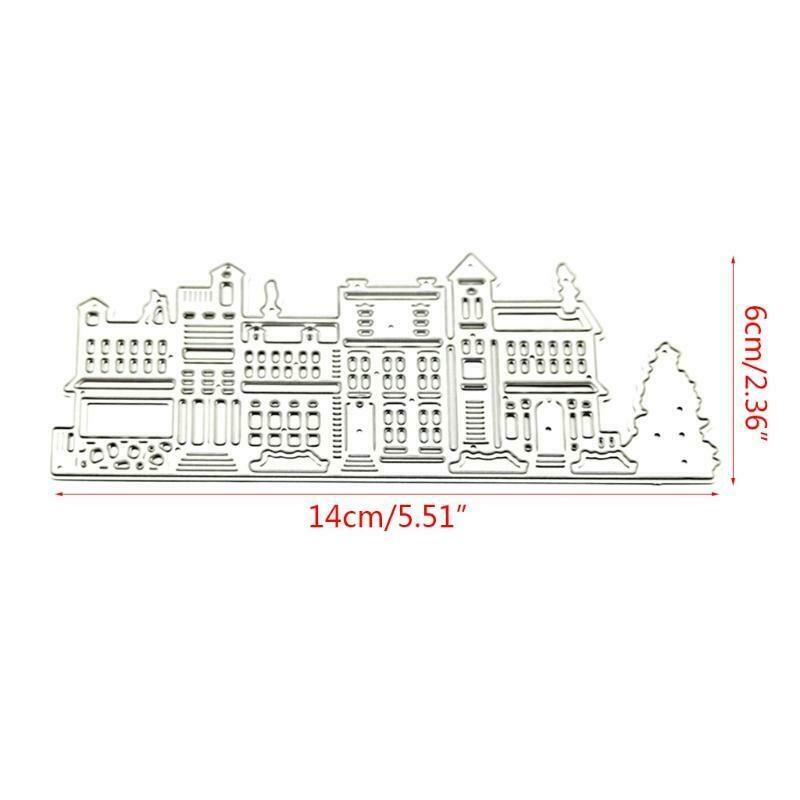 Christmas House Tree Metal Cutting Dies Stencil DIY Scrapbooking Album Paper
