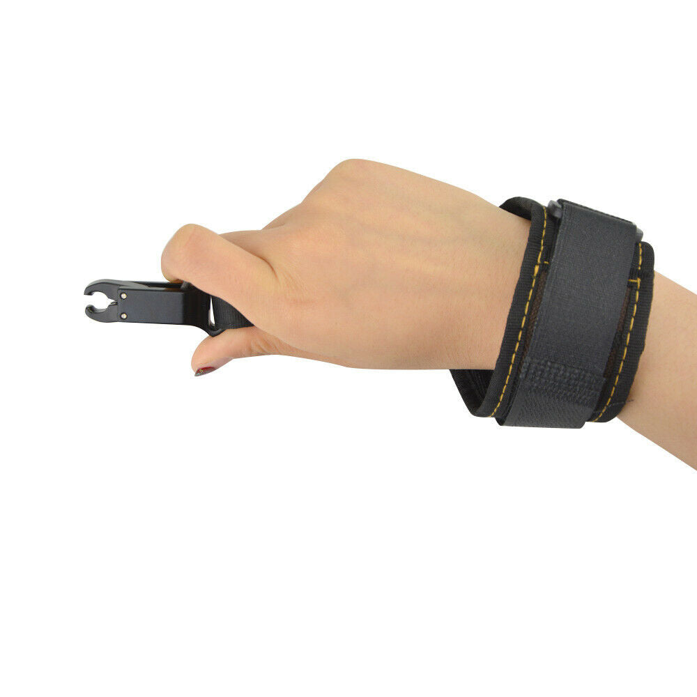 Archery Wrist Release Aids Trigger Caliper Straps Adjustable Compound Bow Shoot