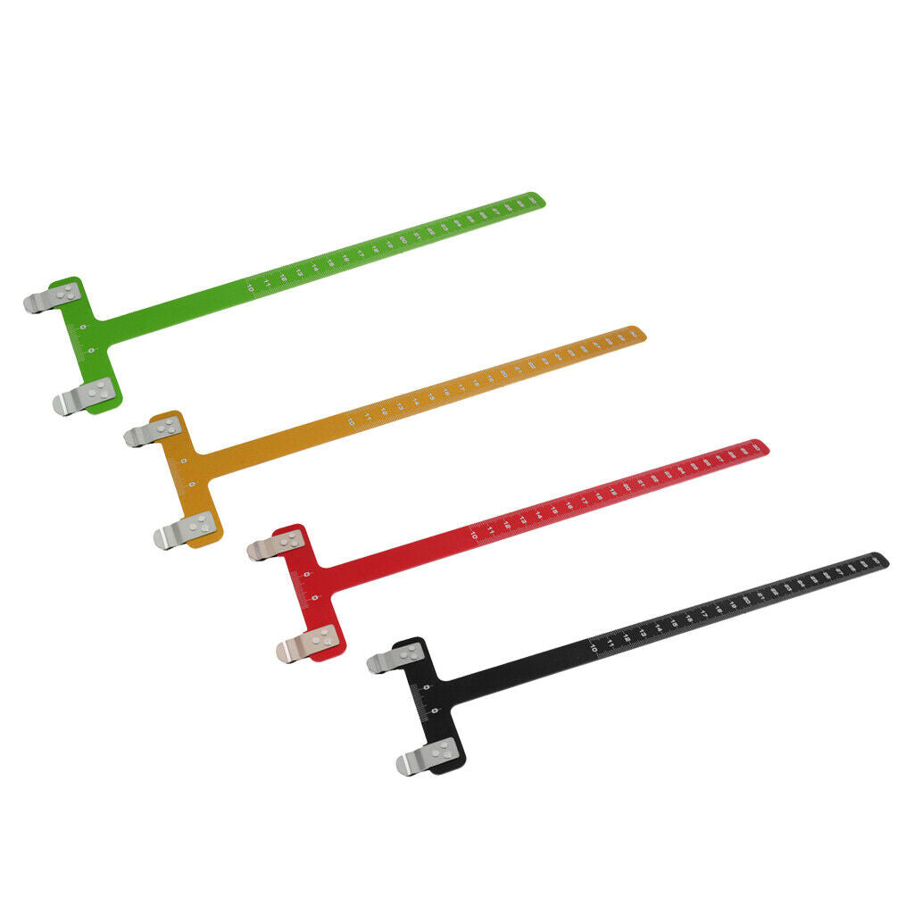 Aluminum Alloy Bow Square T Shape Measurement 12inch for Recurve Bow Black