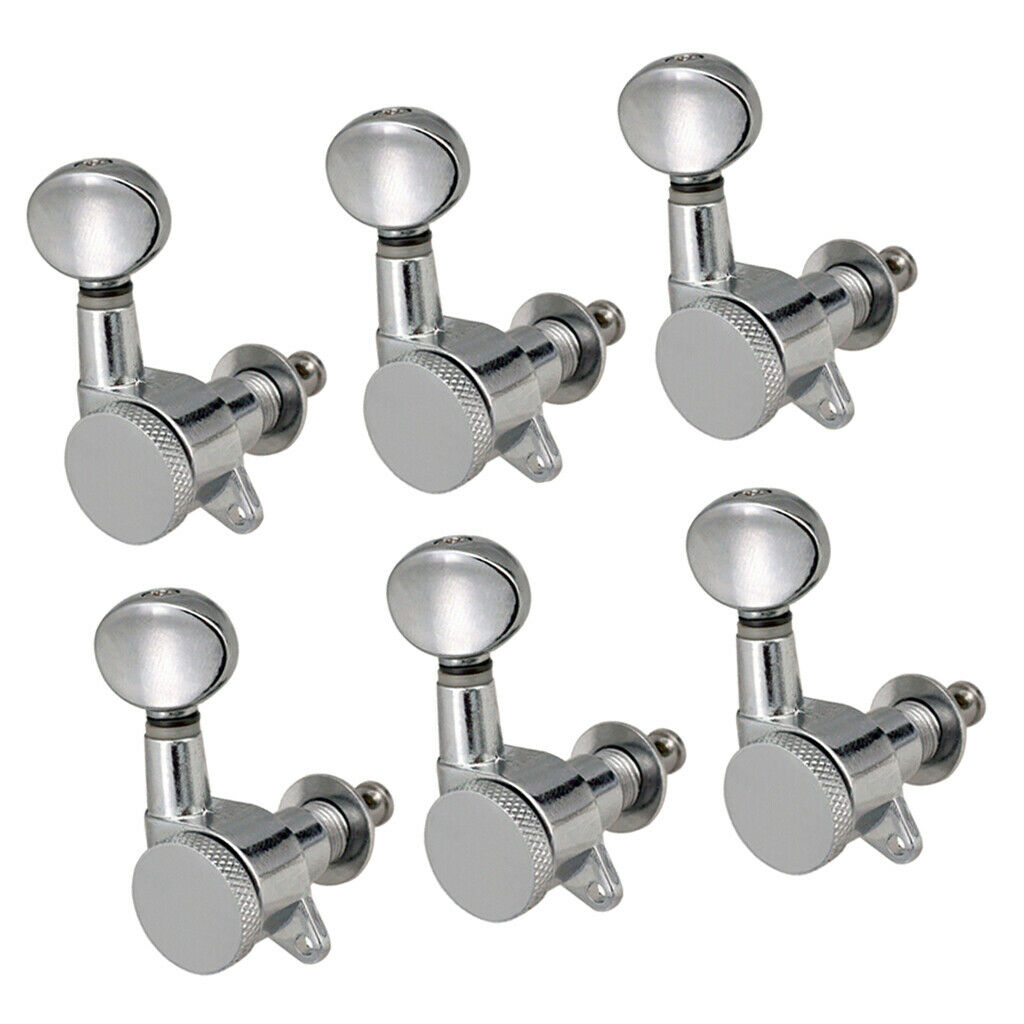 6 Right Electric Guitar Sealed String Tuning Pegs Machine Head with Screws