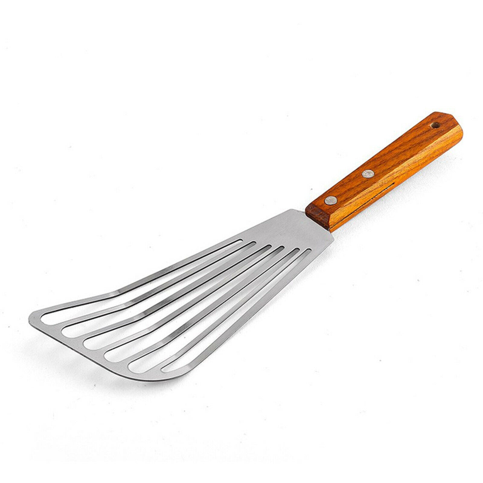 Stainless Steel Frying Spatula Leaky Shovel Fish Slice Non-slips Kitchen Tool