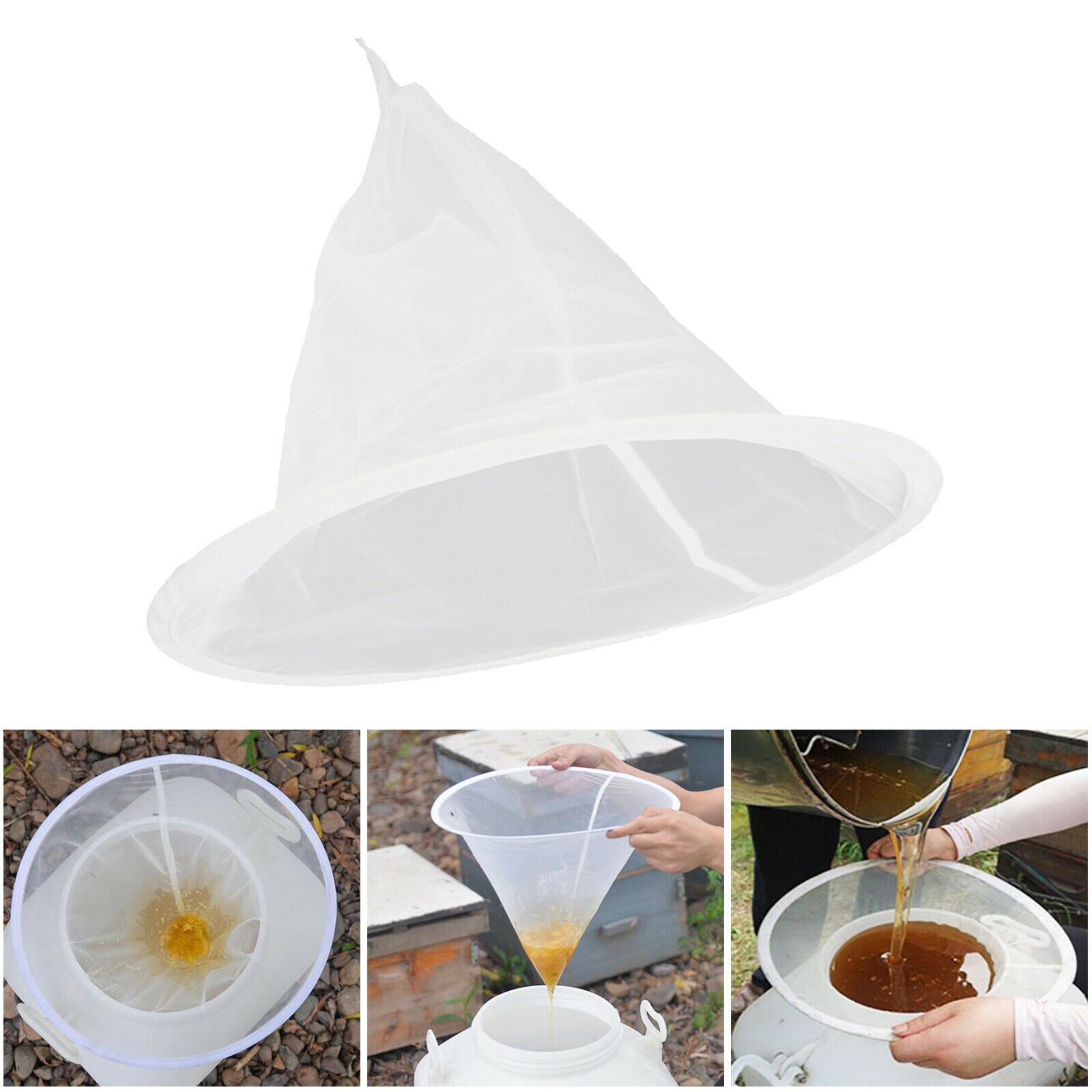 Ultra-fine Honey Net Filter Tools Garden Apiary Equipment Extraction Tool