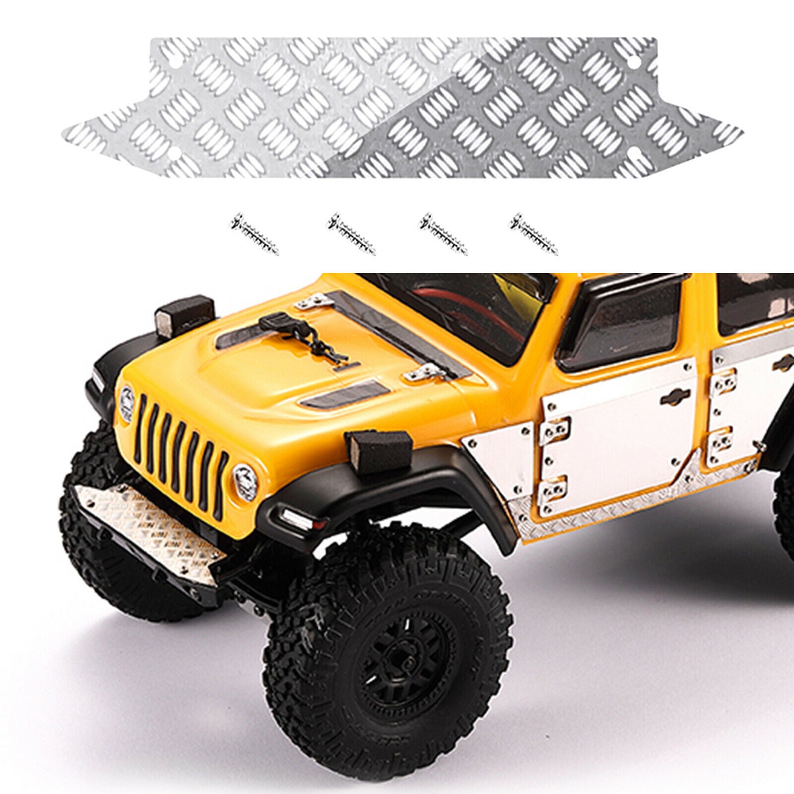 Upgrade Skid Plate for Axial SCX24 90081 1/24 RC Truck Car Hobby Assembly