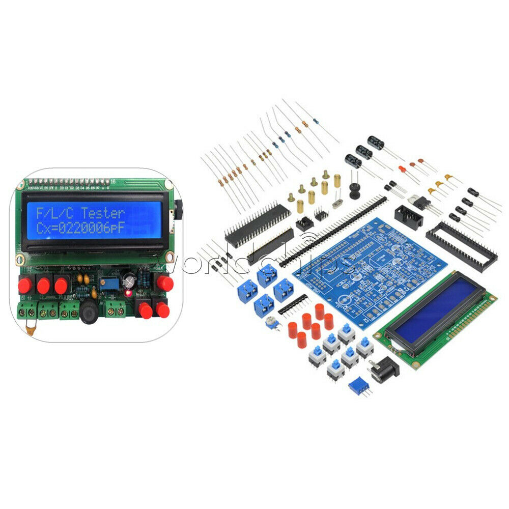 DIY LED Capacitance Frequency Inductance Tester Digital Meter/51 microcontroller
