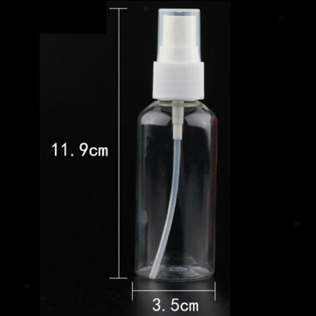 30x Transparent Fine Mist Bottle Travel Perfumes Bottles Pump Reusable 60ML
