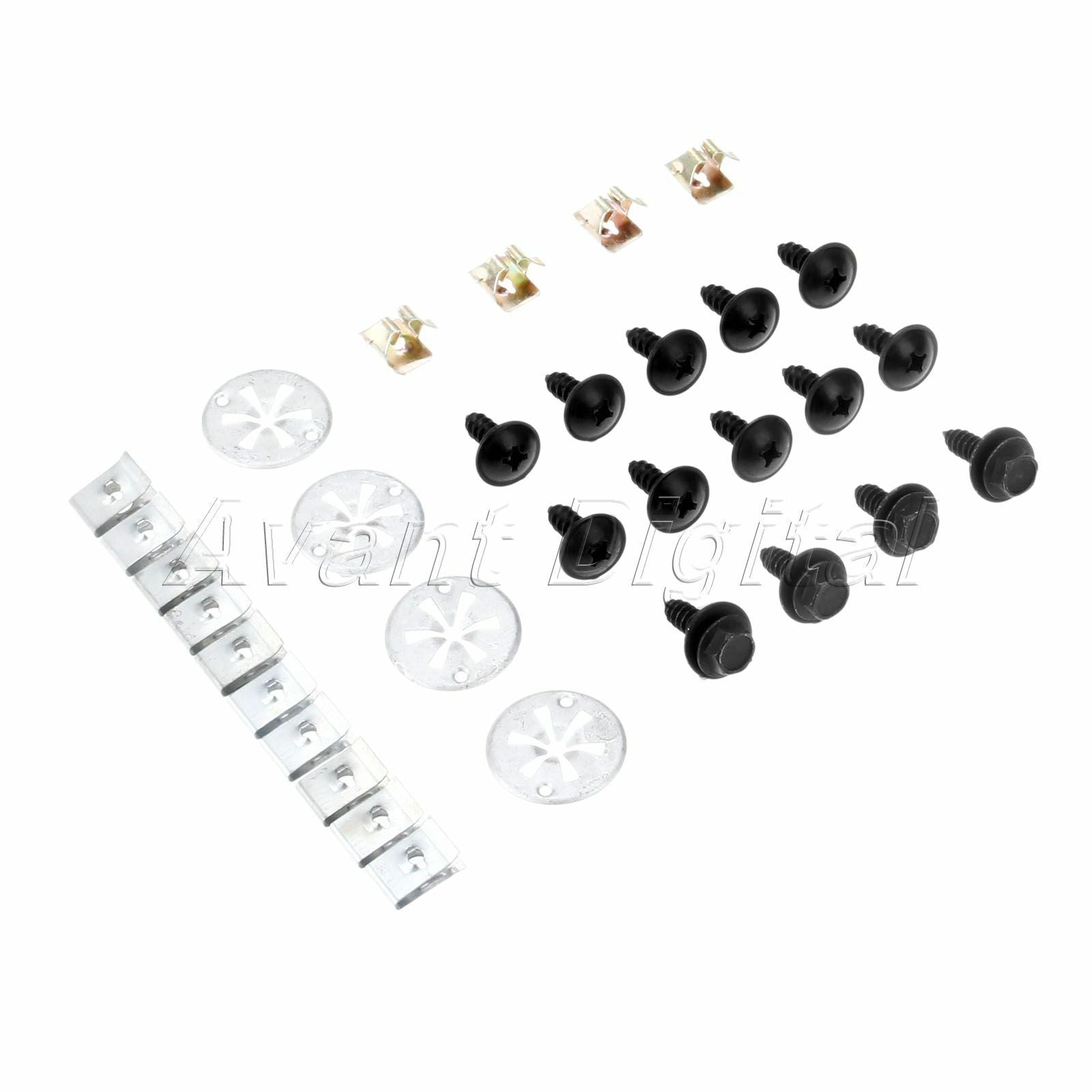 32PC/set of Undertray Cover Clips Screws Engine Bottom Splashguard Shield