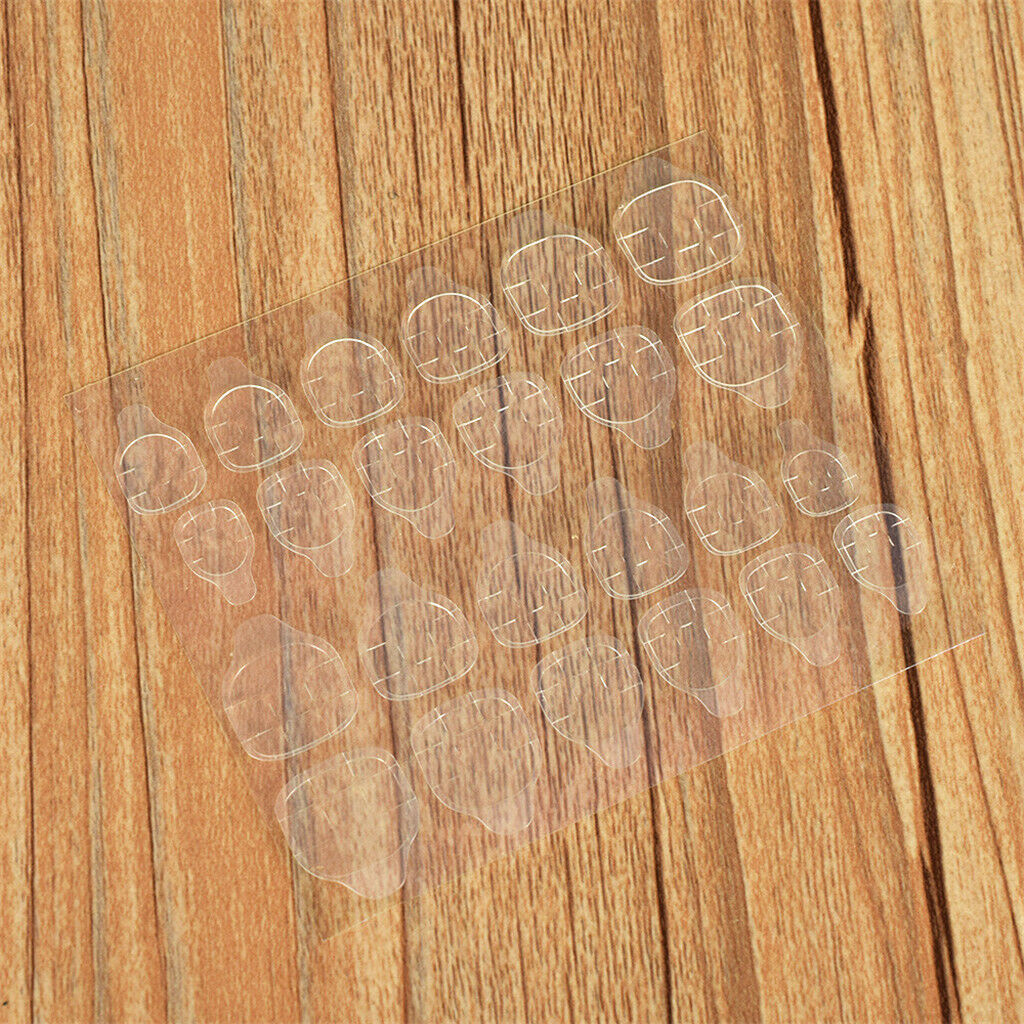 240pcs Clear Double-Sided Nail Glue Tape Stickers Adhesive Nail Tabs Press on
