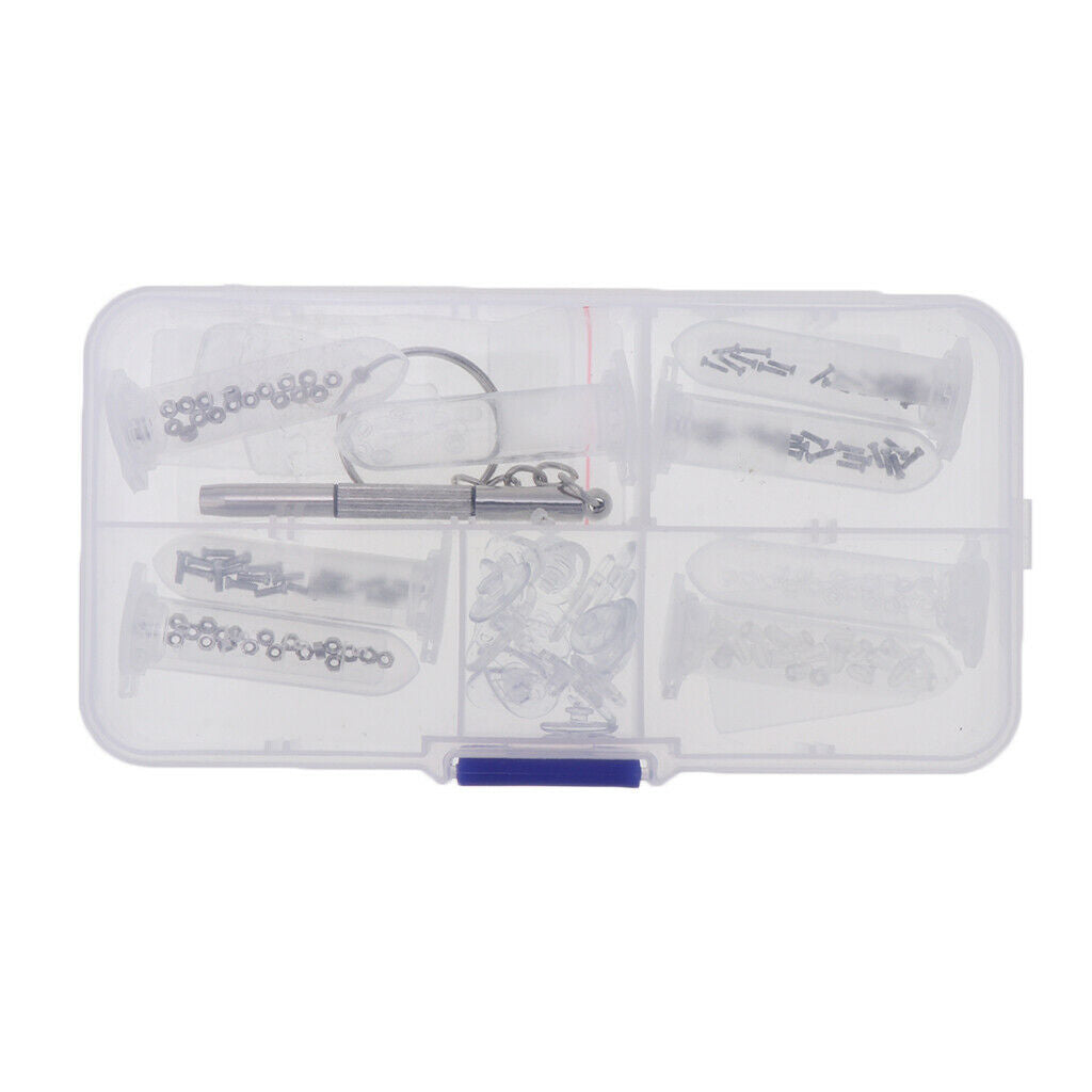 Eyeglass Repair Kit,M1.2 M1.4 Stainless Steel Tiny Screws Assortment with Nose