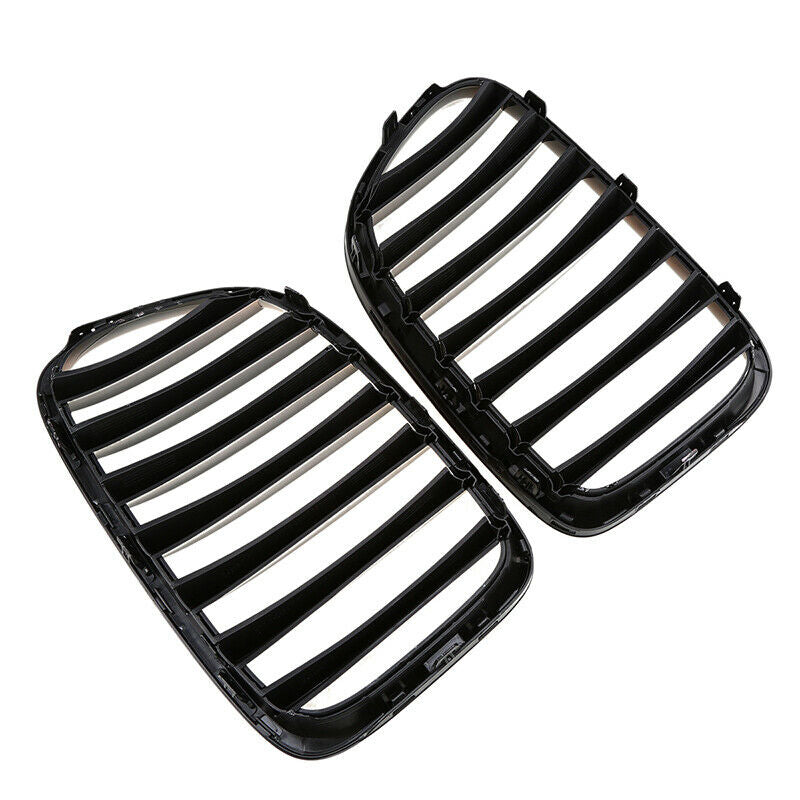 Black Front Bumper Kidney Grille Cover Fits For BMW E84 X1 Series 09 10-2015