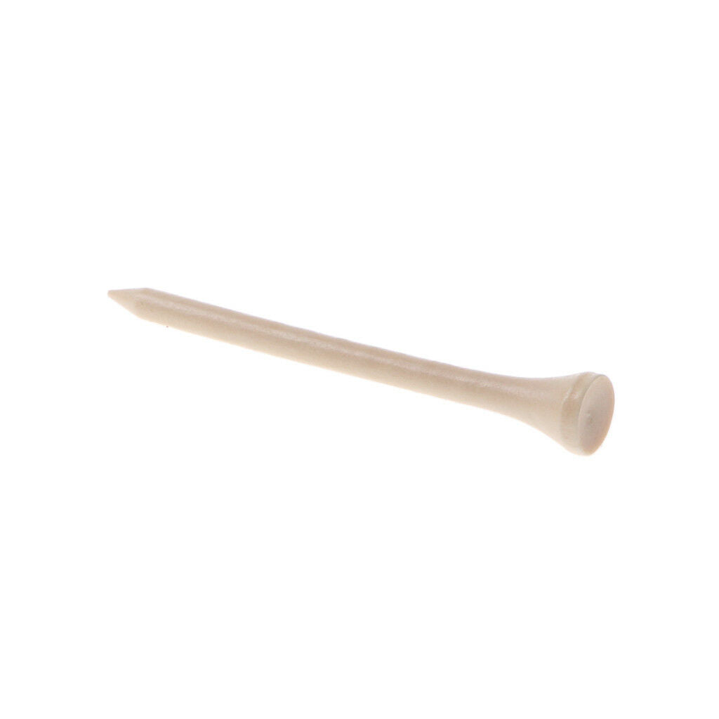 Burlywood Wooden Golf Tees - Pack of 100 - 83mm (3 1/4") Golfer Fathers Gift