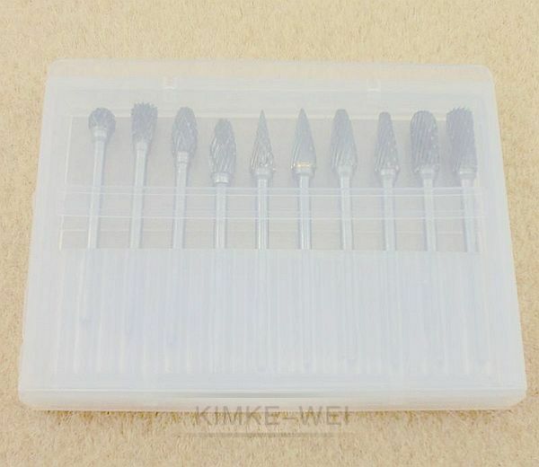 10 Tungsten steel Solid Carbide Burrs For Dremel Rotary Tool Drill Bit New