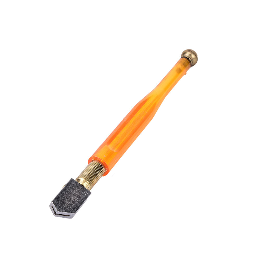 1X Diamond Antislip Metal Handle Steel Blade Oil Feed Glass Cutter Cutting.l8