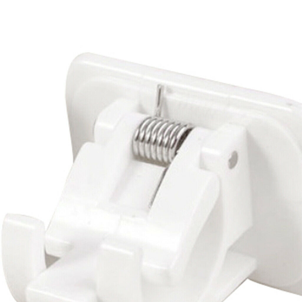 2x Curtain Rod Brackets No Drill Adjustable Curtain Rod Pole End Supports