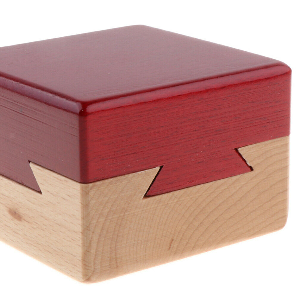 Box High Quality Wooden Puzzle Game Luban Lock IQ Educational Toys For Children