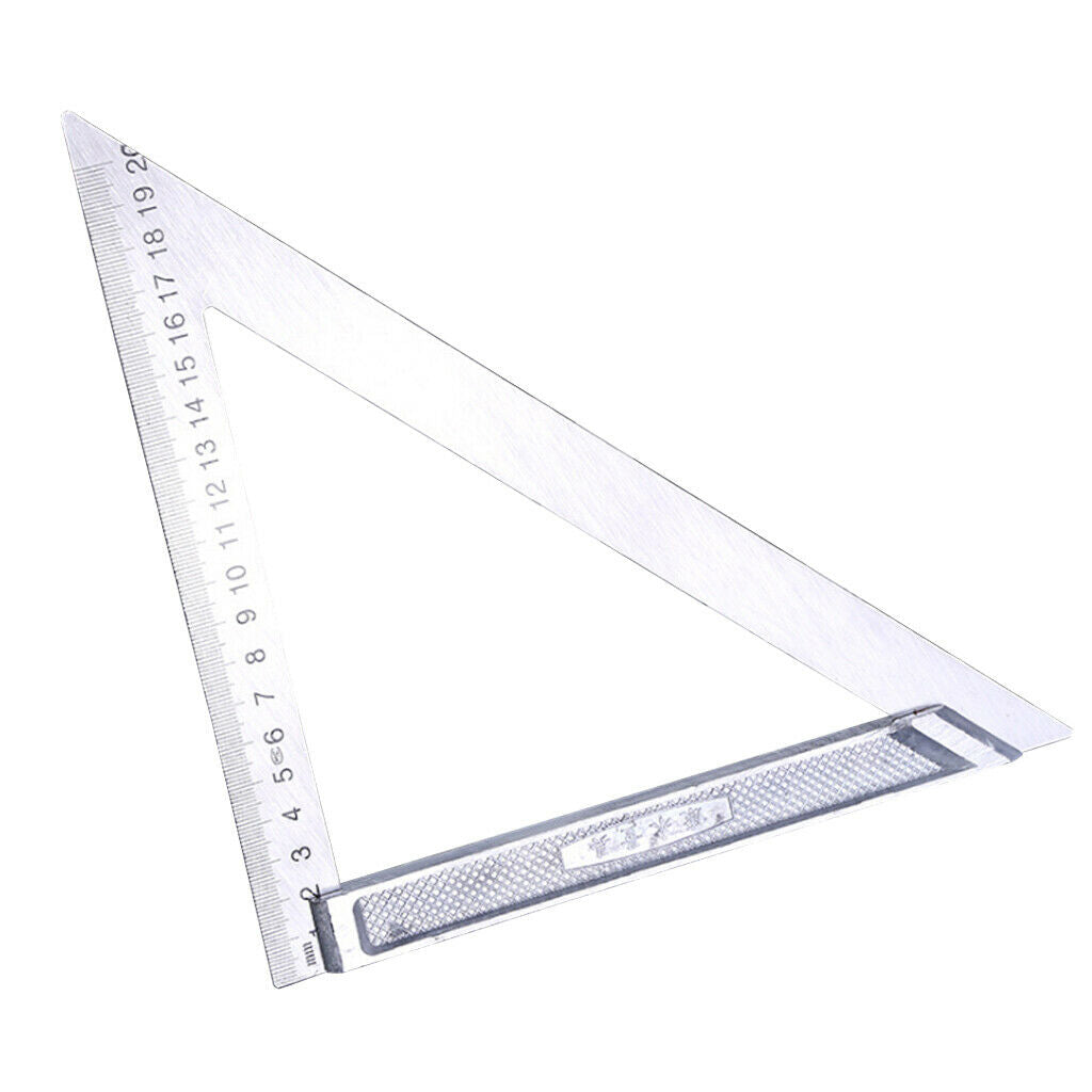 Accurate Stainless Steel Triangle Ruler Woodworking Measuring Tools 200mm