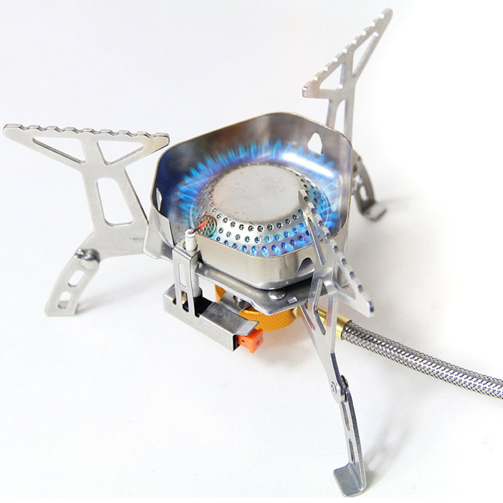 Windproof Camping Gas Stove Burner for Outdoor Backpacking Hiking BBQ Picnic