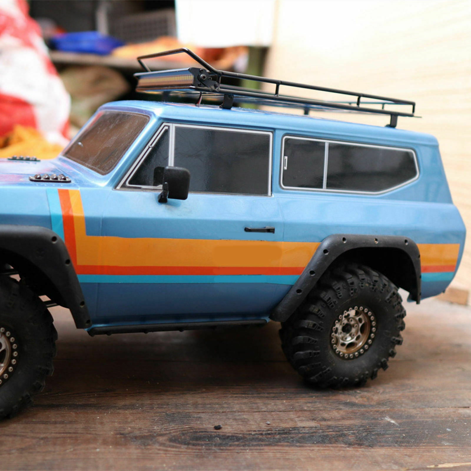 Upgrade RC Car Roof Rack 10 LED Lights for 1/10 RC Trucks Crawler