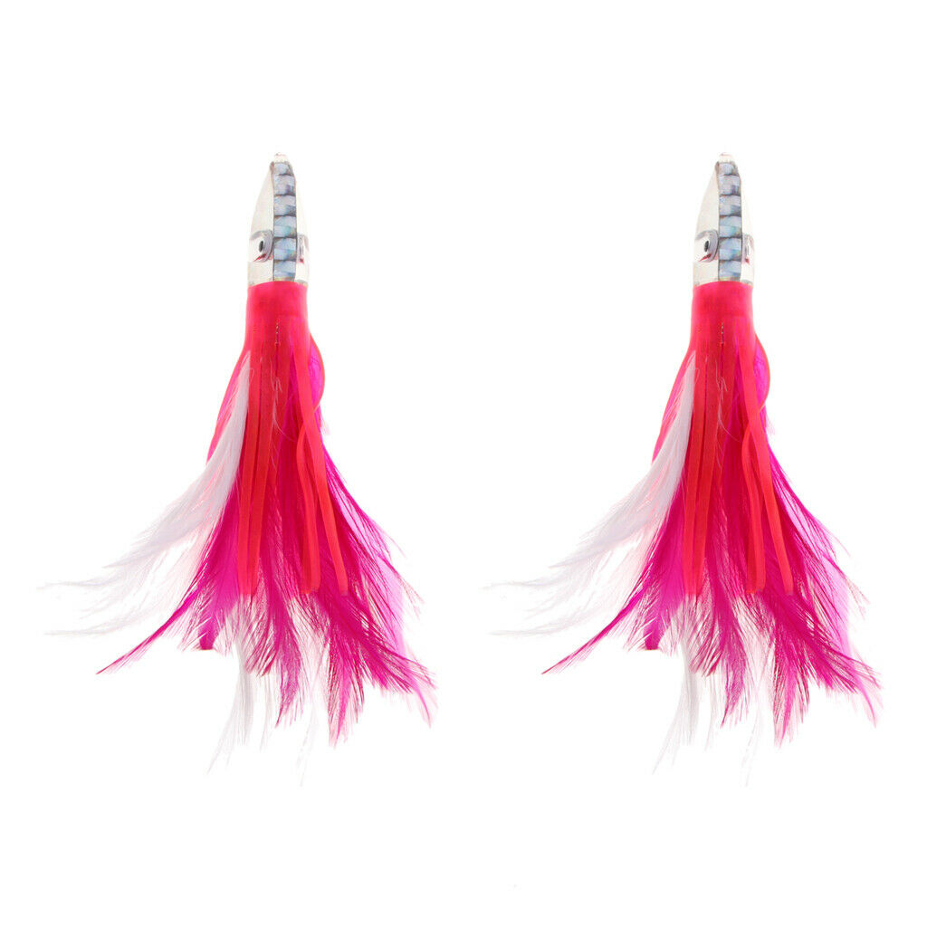 2 Soft Fishing Baits for Octopus with Squid for Tuna Swordfish