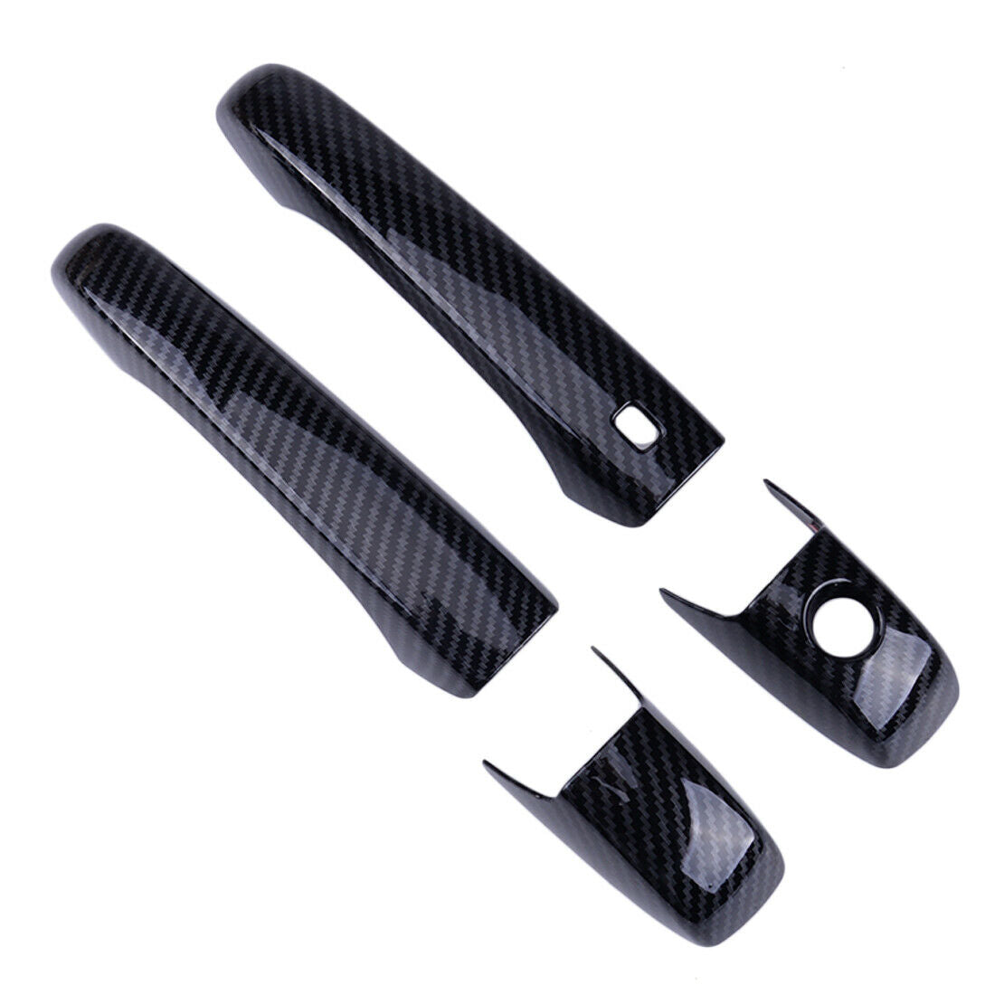 Carbon Fiber Door Handle Cover Trim Fit for Jeep Grand Cherokee / Patriot ABS An