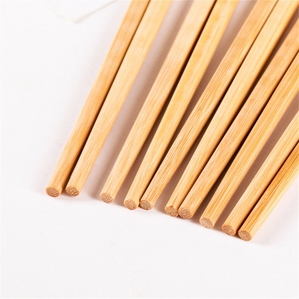 5pairs Reusable Natural Wavy Wood Chopsticks Chinese Chop Sticks Food Stic DEAU