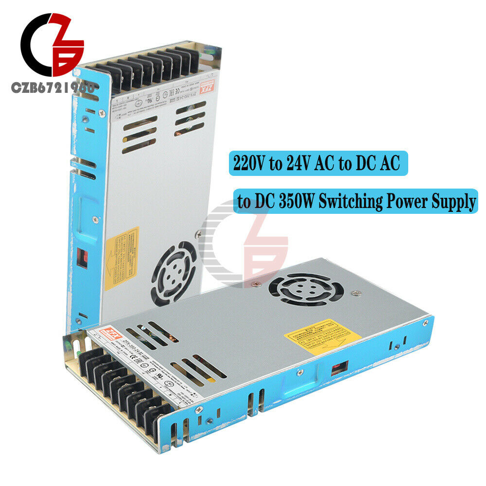 AC 220V to DC 24V 350W Switching Power Supply Mdule Cooling Fan Protective Film