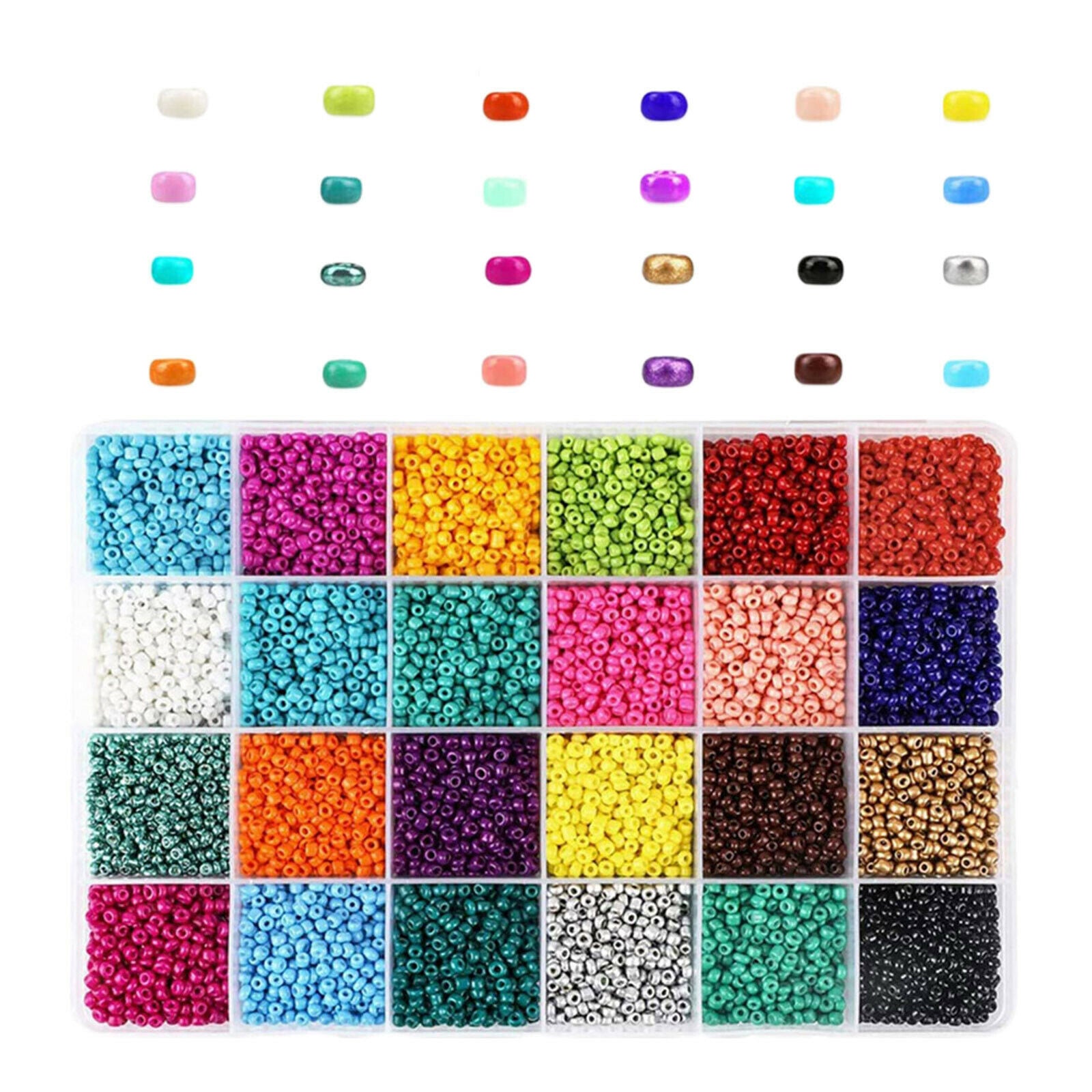 Glass Beads Loose Jewelry Making Charms Beads for Bracelet Beading DIY Craft