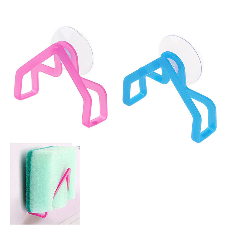 Kitchen Sponge Clothes Storage Rack Suction Clean Holder Clip Hollow Drai.l8