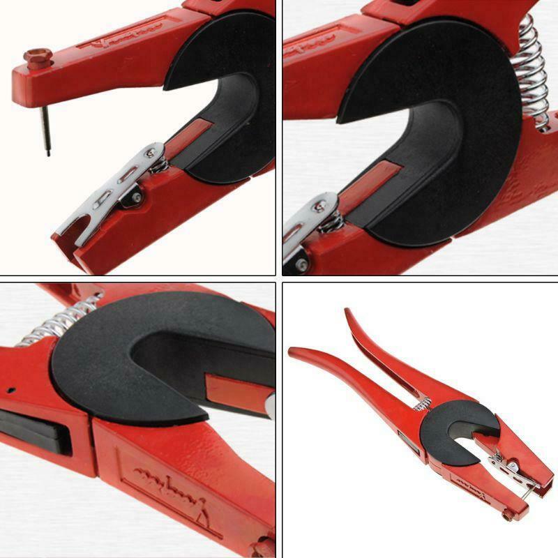 Livestock Cattle Pig Ear Tag Clamp Applicator Rabbit Sheep Ear Mark Pliers and
