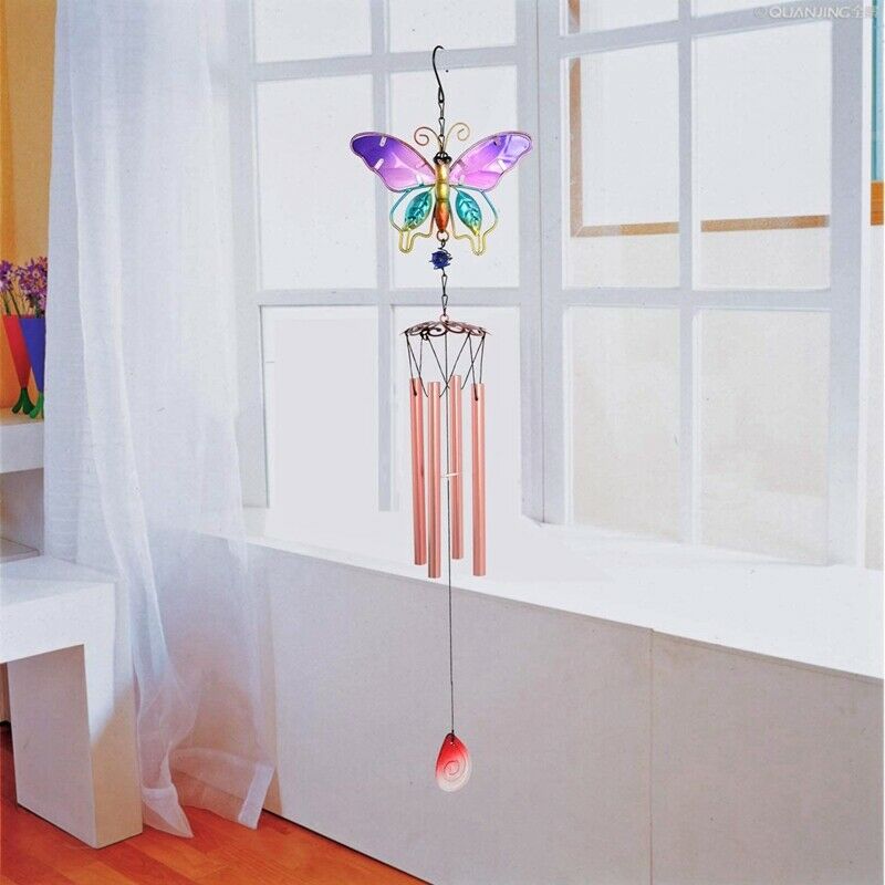 Wind Chimes Butterfly Wind Chimes Unique Garden Decor Windchimes Outdoor MomB1H8
