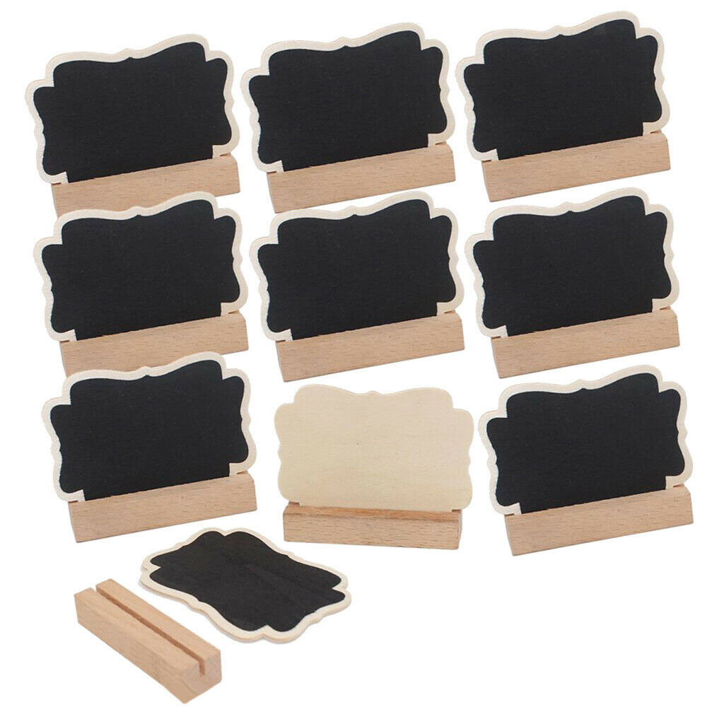 10x Wooden ChalkBoard Board Memo Message Board Note Sign Reminder