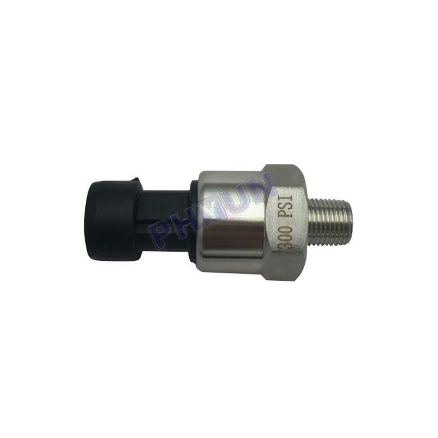 Car Pressure Transducer Kit 0-300 PSI Pressure Sensor 1/8" NPT Thread Universal