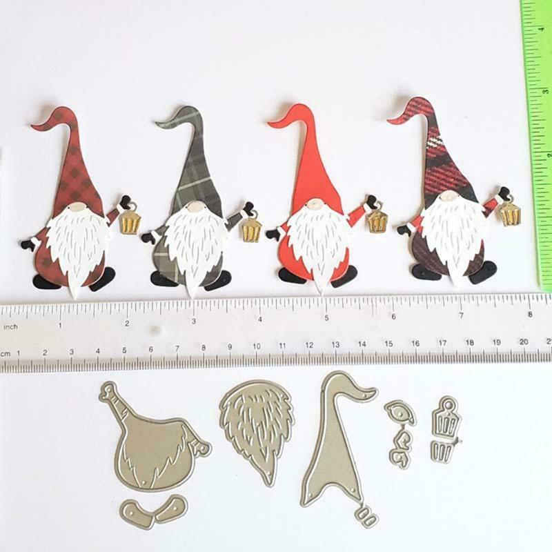 Die Cut Set for Scrapbook DIY Card Making Christmas Santa Easy to Use Hands-on