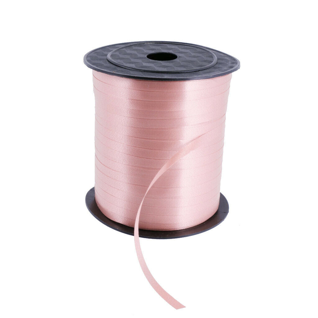 2 Rolls 225m White and Pink Balloon Curling Ribbons Helium Wedding Engagement