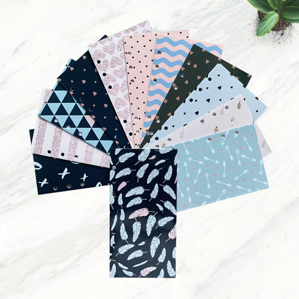 12PCS Cash Envelope Budget Wallet Receipt Organizer Saving Deposit Vertical Case