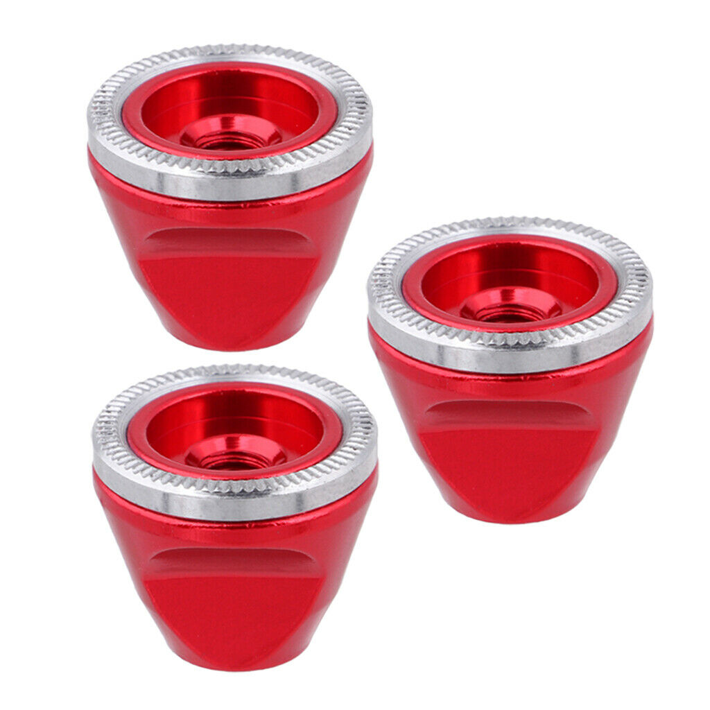 3xQuick Release Skewer Lever Nuts Cap Wheel Hub Axie Bolts for Road Bike Red