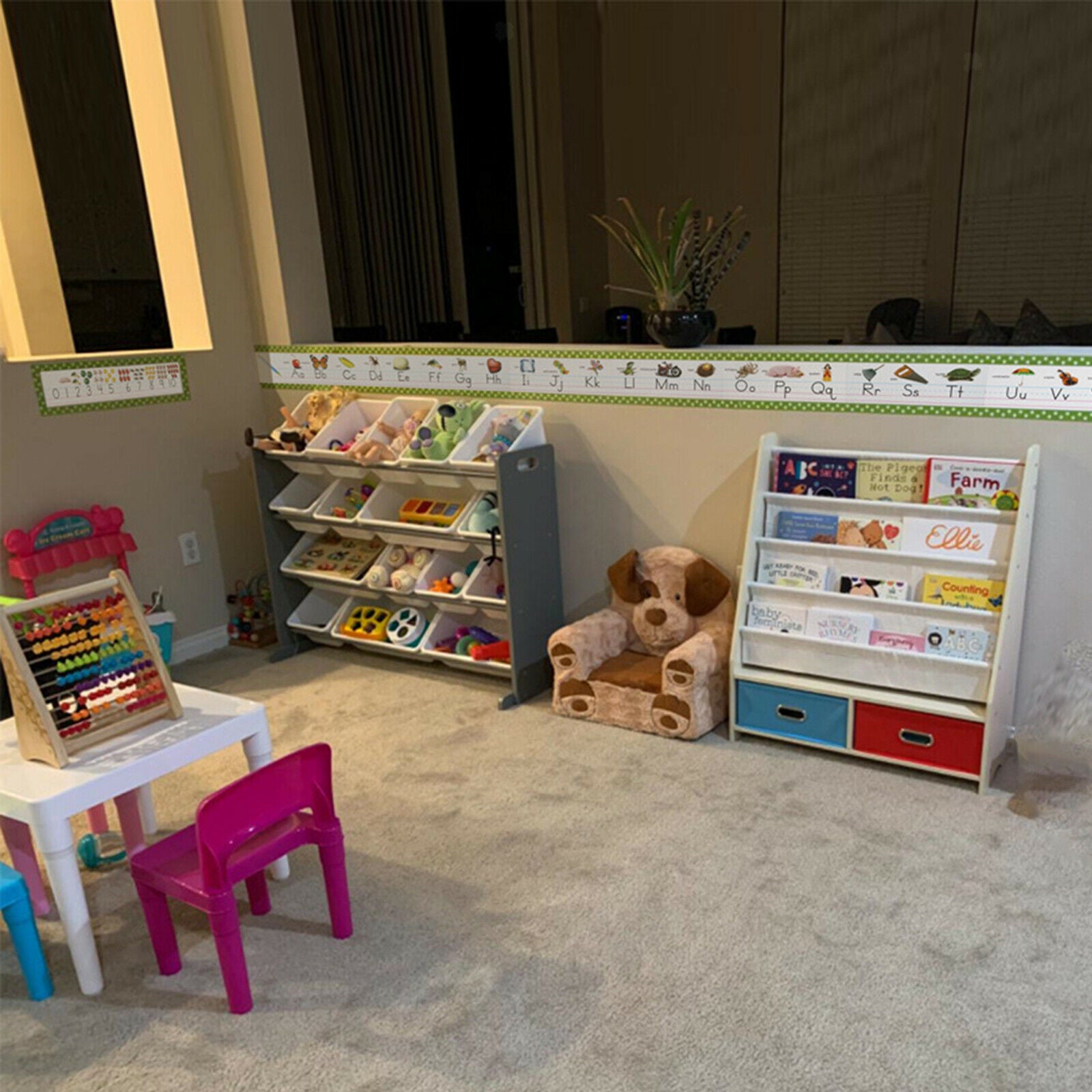 Alphabet Bulletin Board with Picture Cues Kindergarten Bedroom Classroom