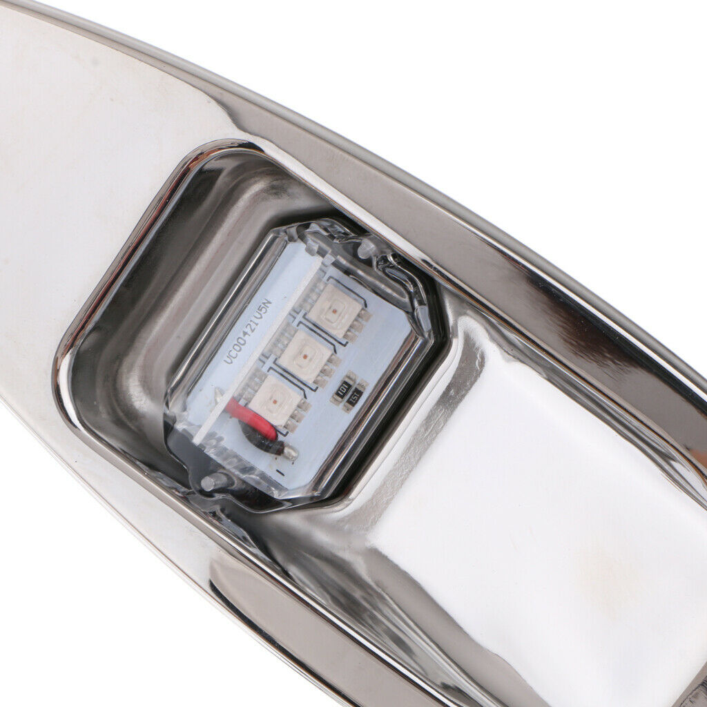 Boat LED Navigation Lights Red and Green, Marine Sailing Signal Lamp Teardrop