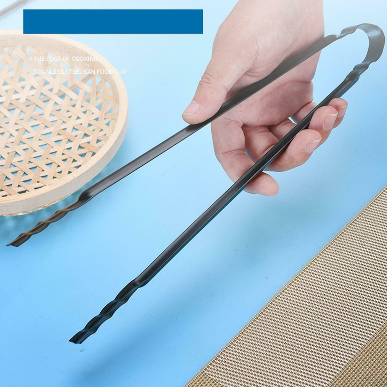Tongs Portable Food Salad Serving Tongs BBQ Grilling Parties Cooking Utensil