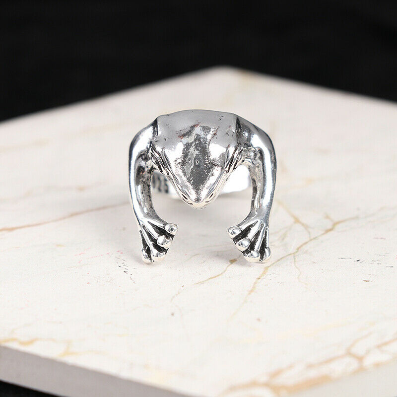 Frogs Rings Creative Design Animal Retro Ring Adjustable gift For Wom.l8