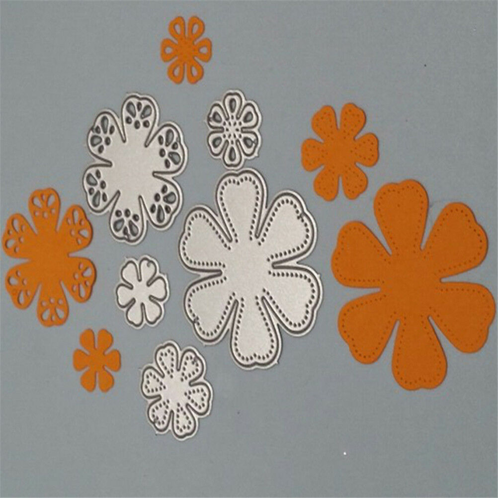 Lovely Bloosom Flower Cutting Dies Scrapbooking PhotoDecor Embossing Makin.l8