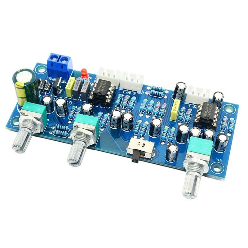 2.1 Channel Subwoofer Preamp Board Low Pass Filter Pre-Amp Amplifier Board Ne5X1