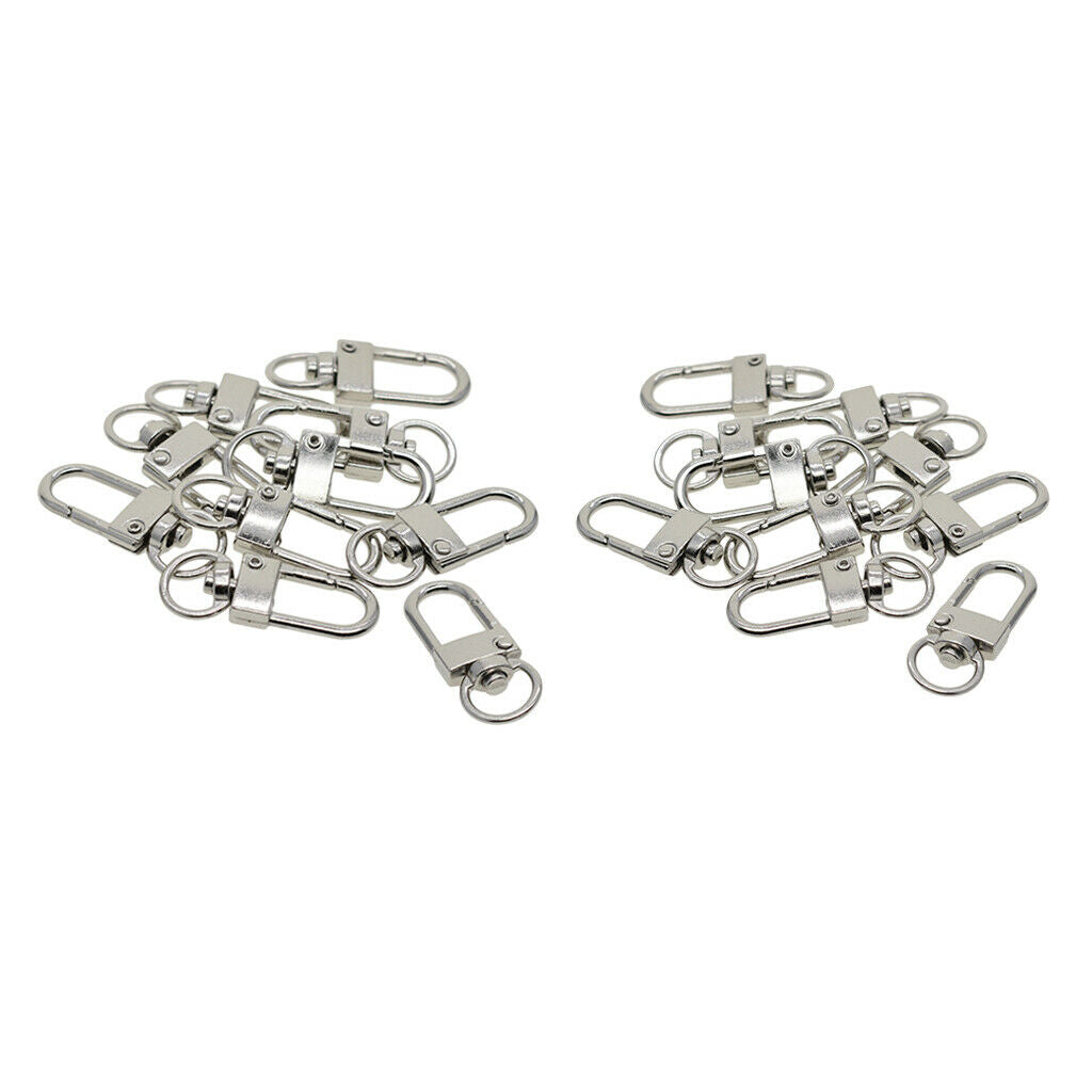 20 pieces rotating lobster clasps keychain keyring DIY