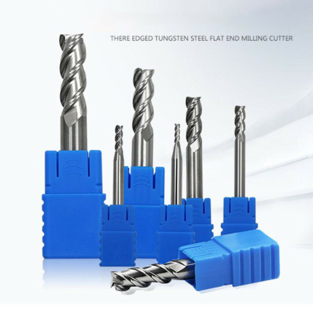 4x4Dx50mm Tungsten Steel Flat End 3 Flute HRC45 Mill CNC Milling Router