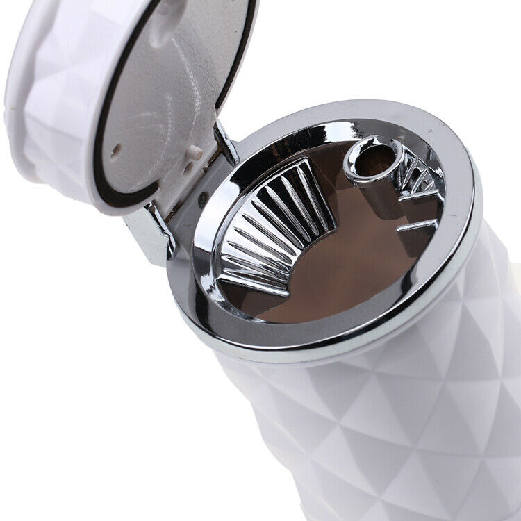 Portable Car Home LED Light Ashtray Auto Travel Cigarette Ash Holder Cup White