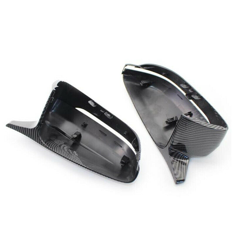 For BMW 3/5-Series 2017-2021 Car Side Mirror Caps Rearview Covers Carbon Fiber