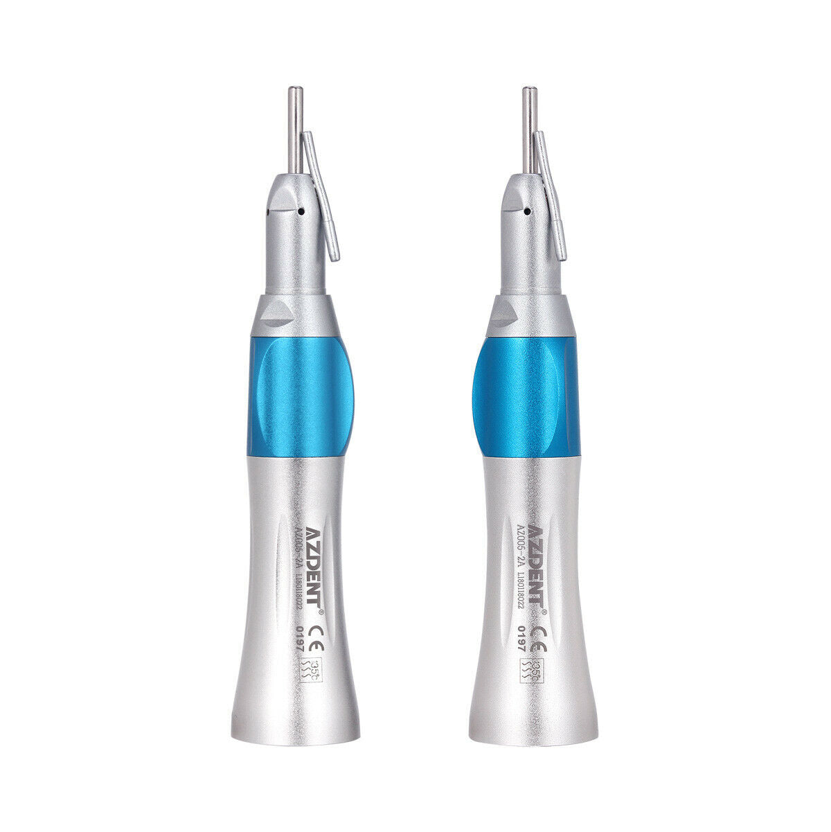 2pcs Dental Surgical Straight Nose Cone Handpiece 1:1 External Irrigation Pipe