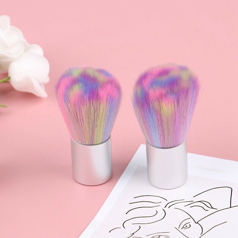 1PCS soft Nail Art Glitter Brush Powder Remover Acrylic Makeup Clean Manicure